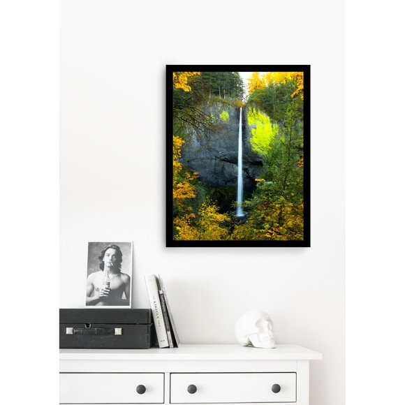 Latourelle Falls, Oregon In Autumn Waterfall Wall Art Design Poster Print Decor - Picture 4 of 9